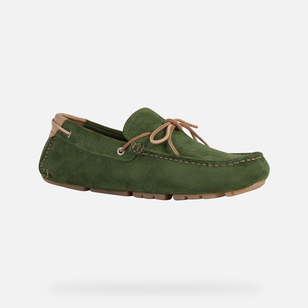 Geox Loafers Green Melbourne - Geox Mens Shoes - NQGZMV842